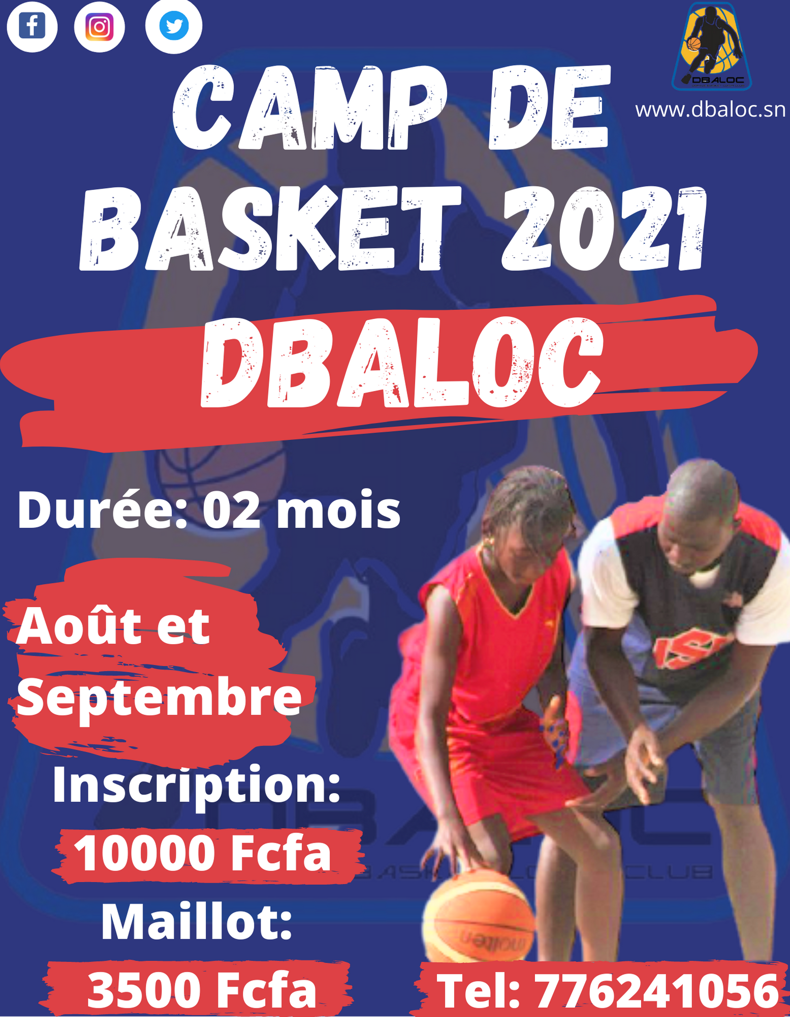 #DbalocFam Début du Camp de basket 2021