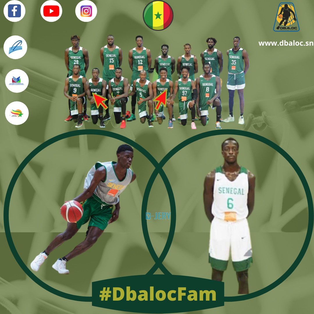 #DbalocFam Afrobasket: Deux produits de Dbaloc présélectionnés chez les Lions du Sénégal!